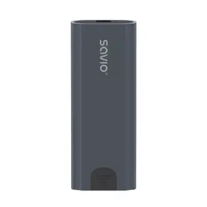 M.2 SSD enclosure SAVIO AK-67 Grey, USB 10 Gbit/s, single M.2 drive support