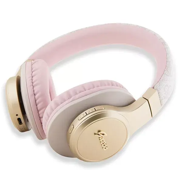 Austiņas Guess PU Leather 4G Script Logo BT5.3 Stereo Photo 3