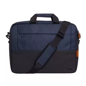 Briefcase Trust Lisboa 40.6 cm 16 inch Blue 2 compartments