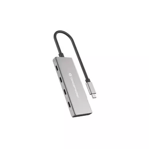 Conceptronic HUBBIES16G interface hub USB 3.2 Gen 2 (3.1 Gen 2) Type-C 10000 Mbit/s Grey
