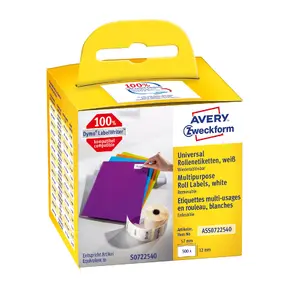 Самоклеящиеся съемные прямоугольные этикетки Avery Zweckform ASS0722540 — 32×57 мм, 500 шт.