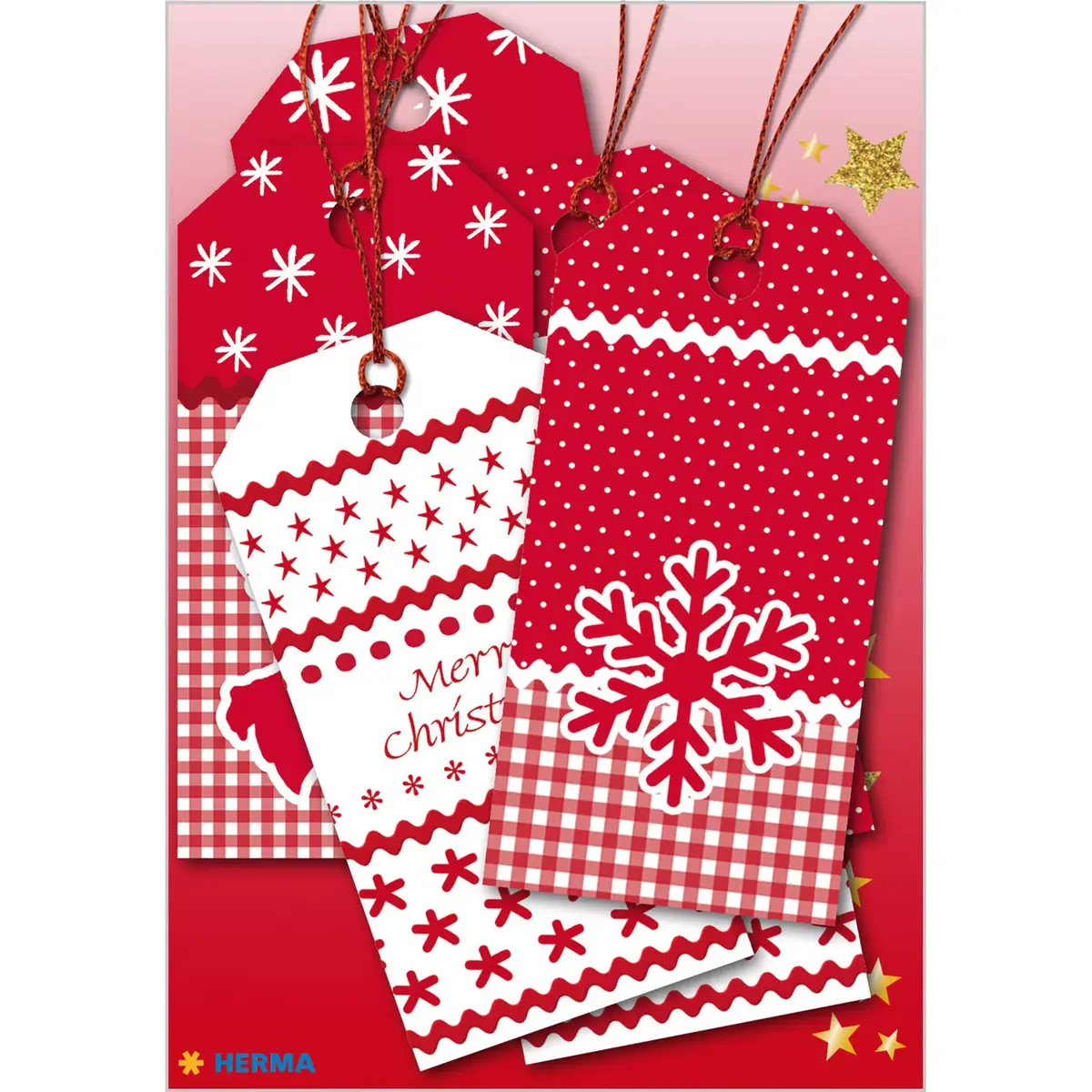 Dāvanu etiķetes HERMA Christmas white Photo 2