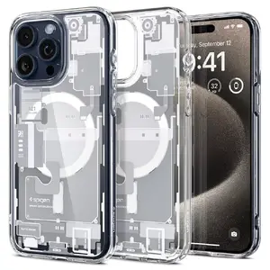 Чехол Spigen ACS07034 (cover) для iPhone 15 Pro Max, белый, PC+TPU, для 6.69"
