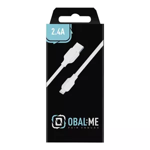 USB-A to Lightning Cable Obal:Me AL12WH 1 m — white