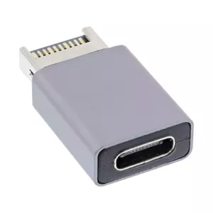 InLine USB 3.2 adapter internal USB-E front panel male to USB-C female