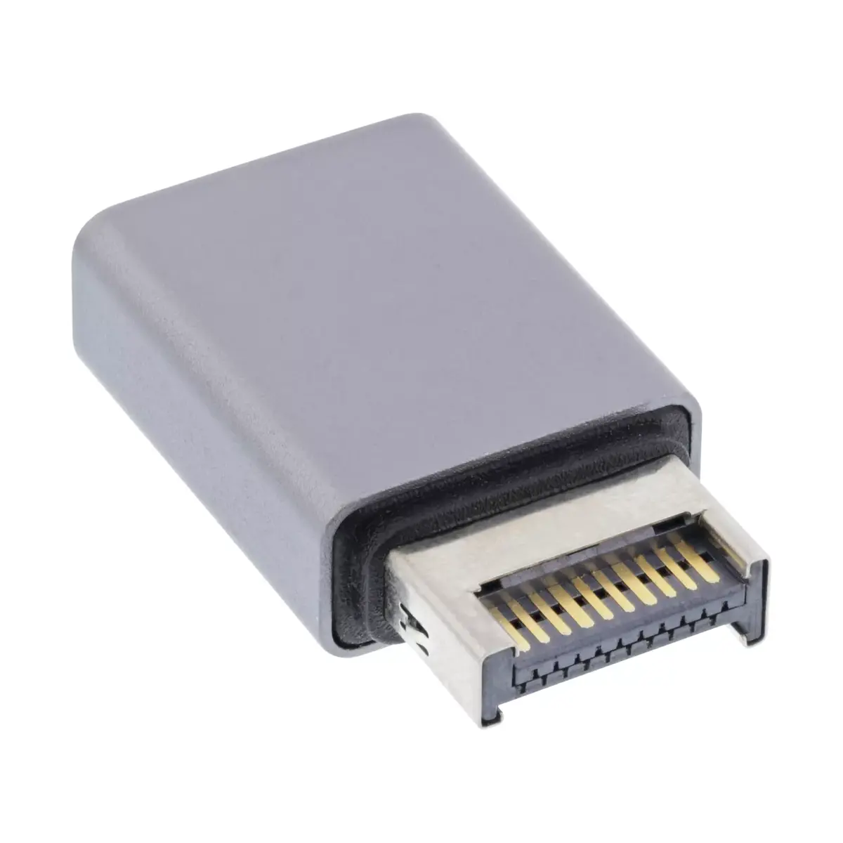 InLine USB 3.2 adapter internal USB-E front panel male to USB-C female Photo 2