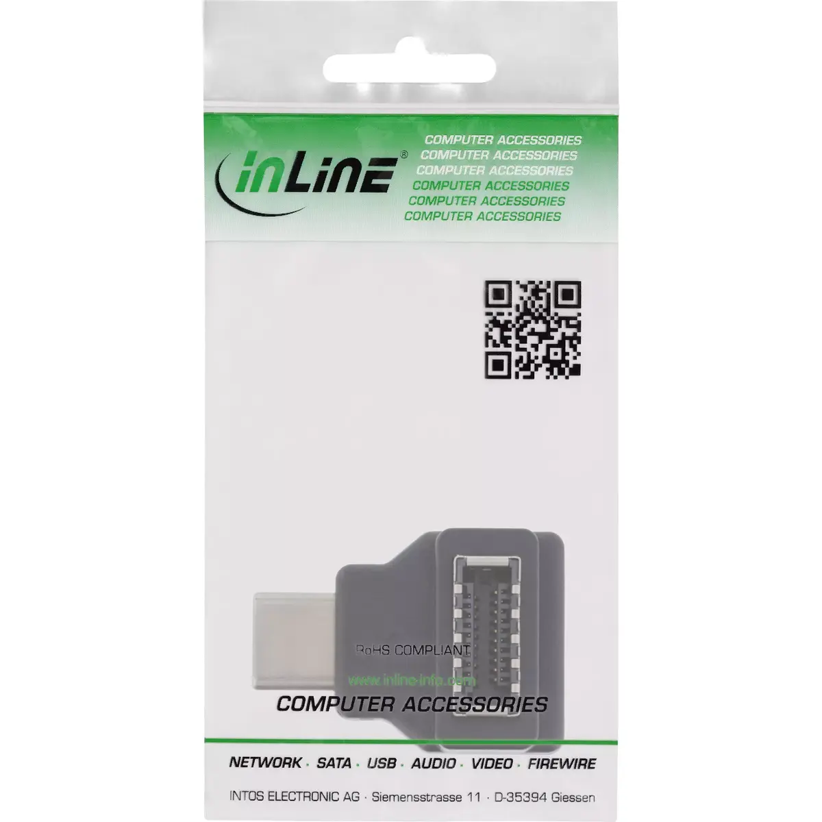 InLine USB 3.2 adapteris USB-C male uz iekšējo USB-E Photo 3