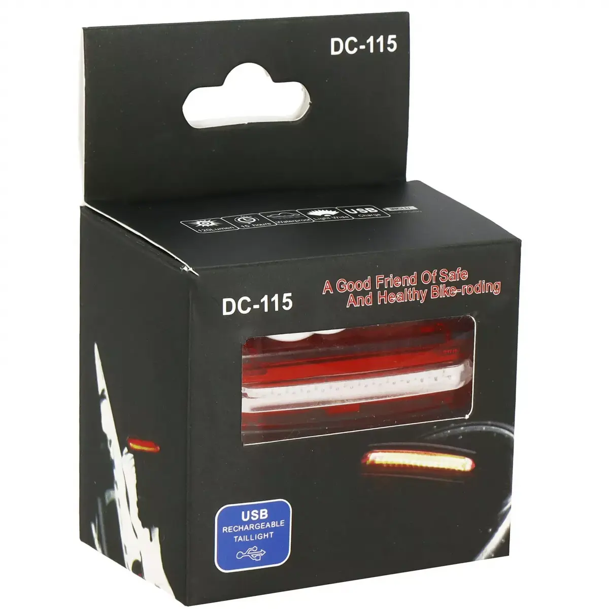 Rear bicycle light Springos BA0057 Photo 8