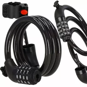 Bicycle lock Springos BA0026 key lock, steel construction, compact portable design