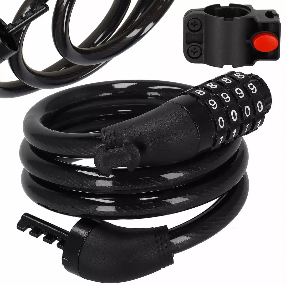 Bicycle lock Springos BA0026 key lock Photo 3