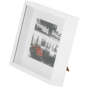 Photo frame Springos PF0028 10×15 cm plastic white — single portrait