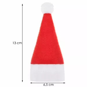Springos Santa Claus Hat Cutlery Decorations CA0111, 6x14 cm, 10 Pieces
