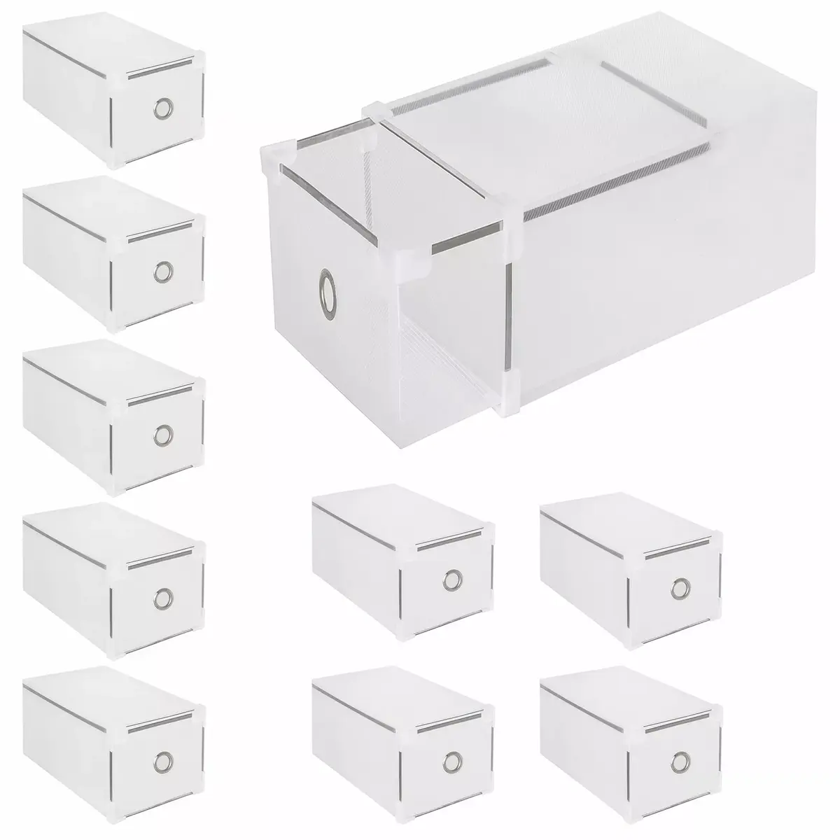 Shoe box Springos HA3002 transparent 28x18x18 cm Photo 5