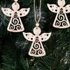 Springos CA0664 Wooden Angel Christmas Tree Ornaments Photo 2
