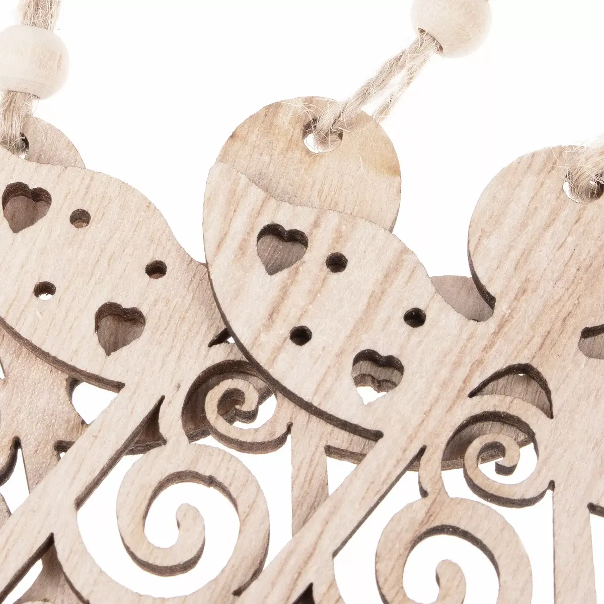Springos CA0664 Wooden Angel Christmas Tree Ornaments Photo 5