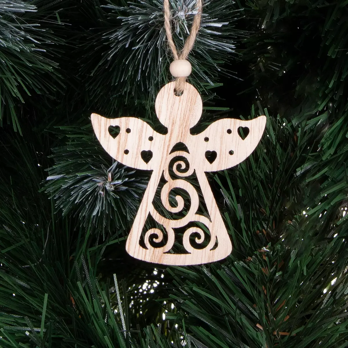 Springos CA0664 Wooden Angel Christmas Tree Ornaments Photo 8