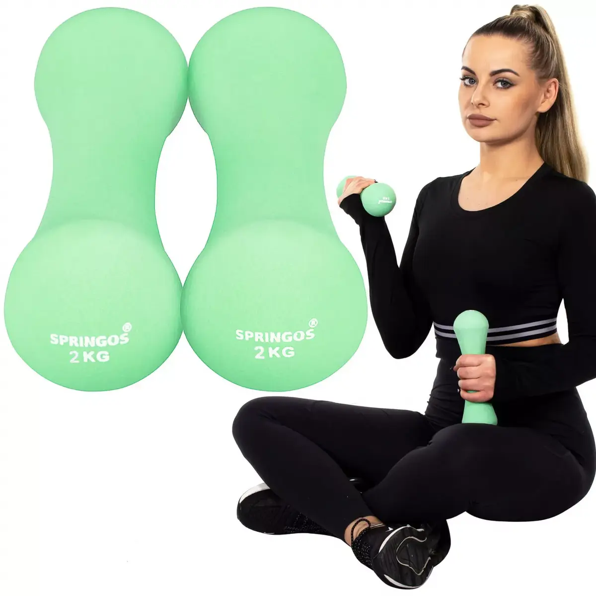 Гантели Springos FA1040 2×2 кг Photo 10