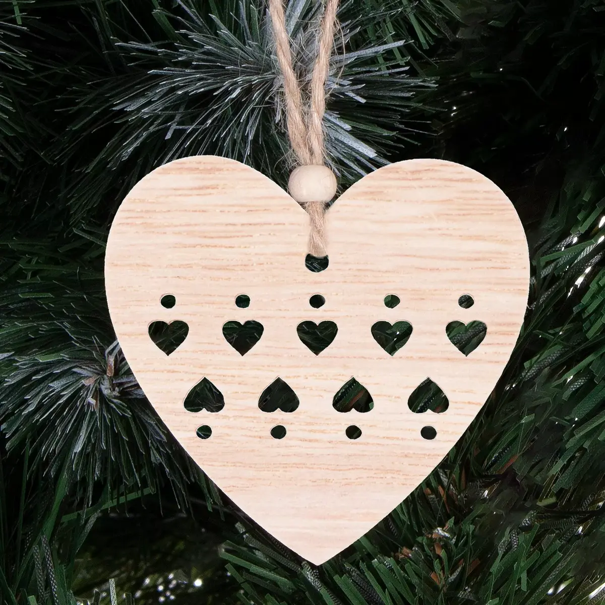 Springos CA0661 Wooden Heart Decorations Photo 3