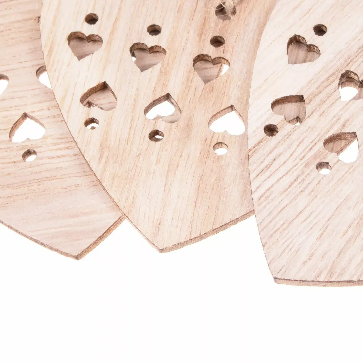 Springos CA0661 Wooden Heart Decorations Photo 5