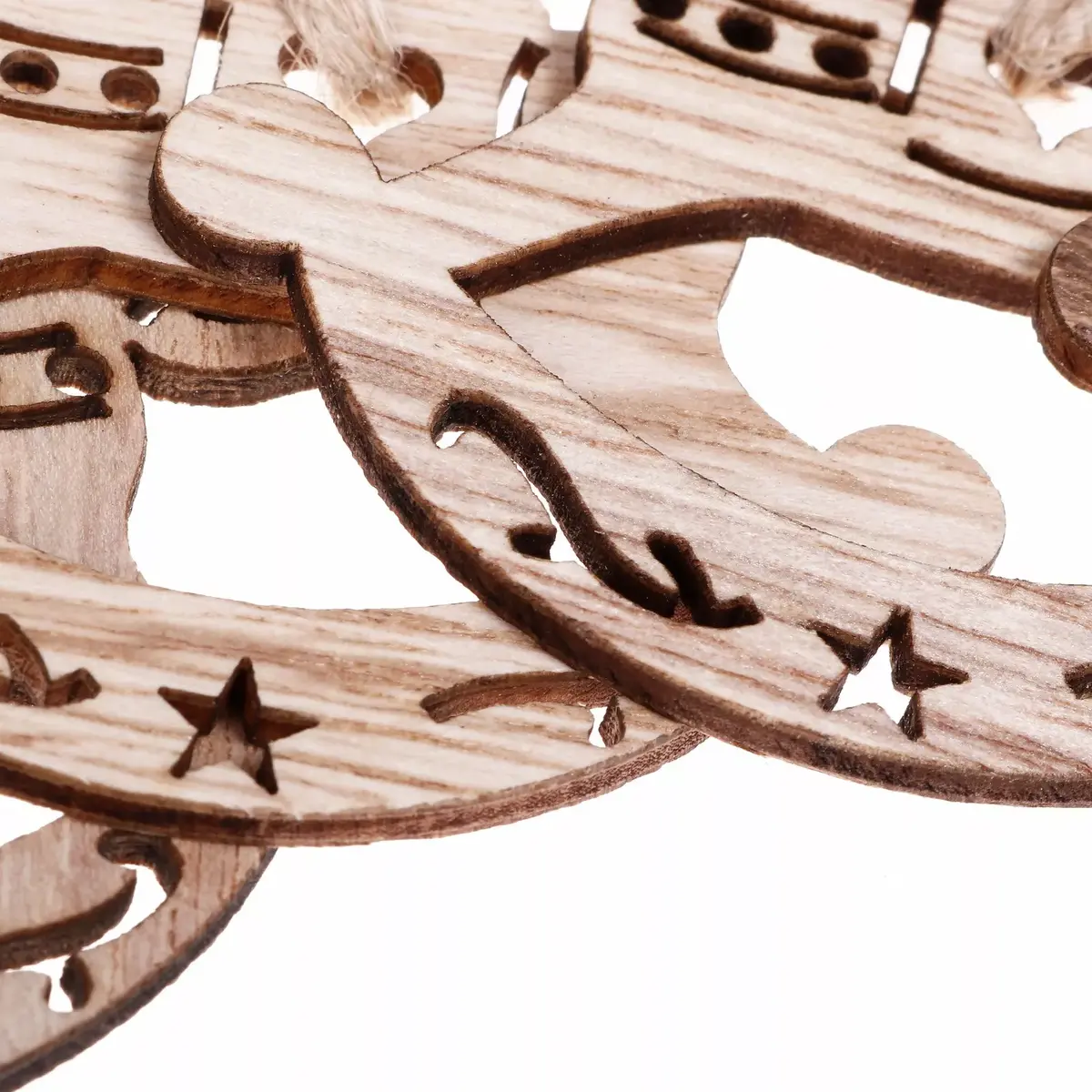 Springos CA0663 Wooden Reindeer Decoration Set Photo 3