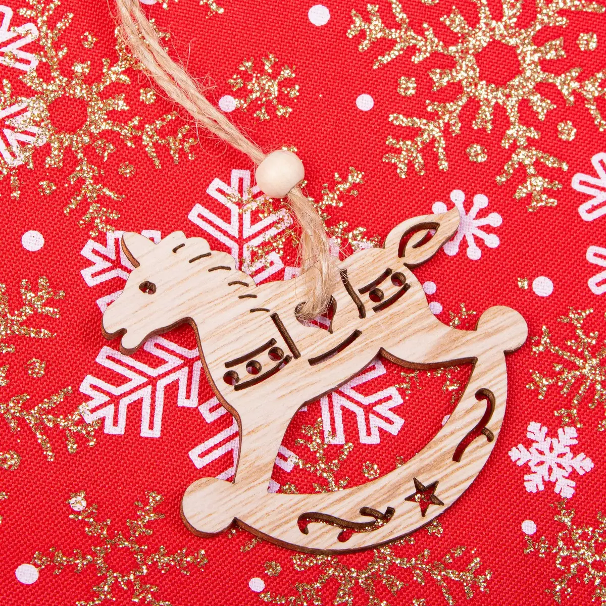 Springos CA0663 Wooden Reindeer Decoration Set Photo 5