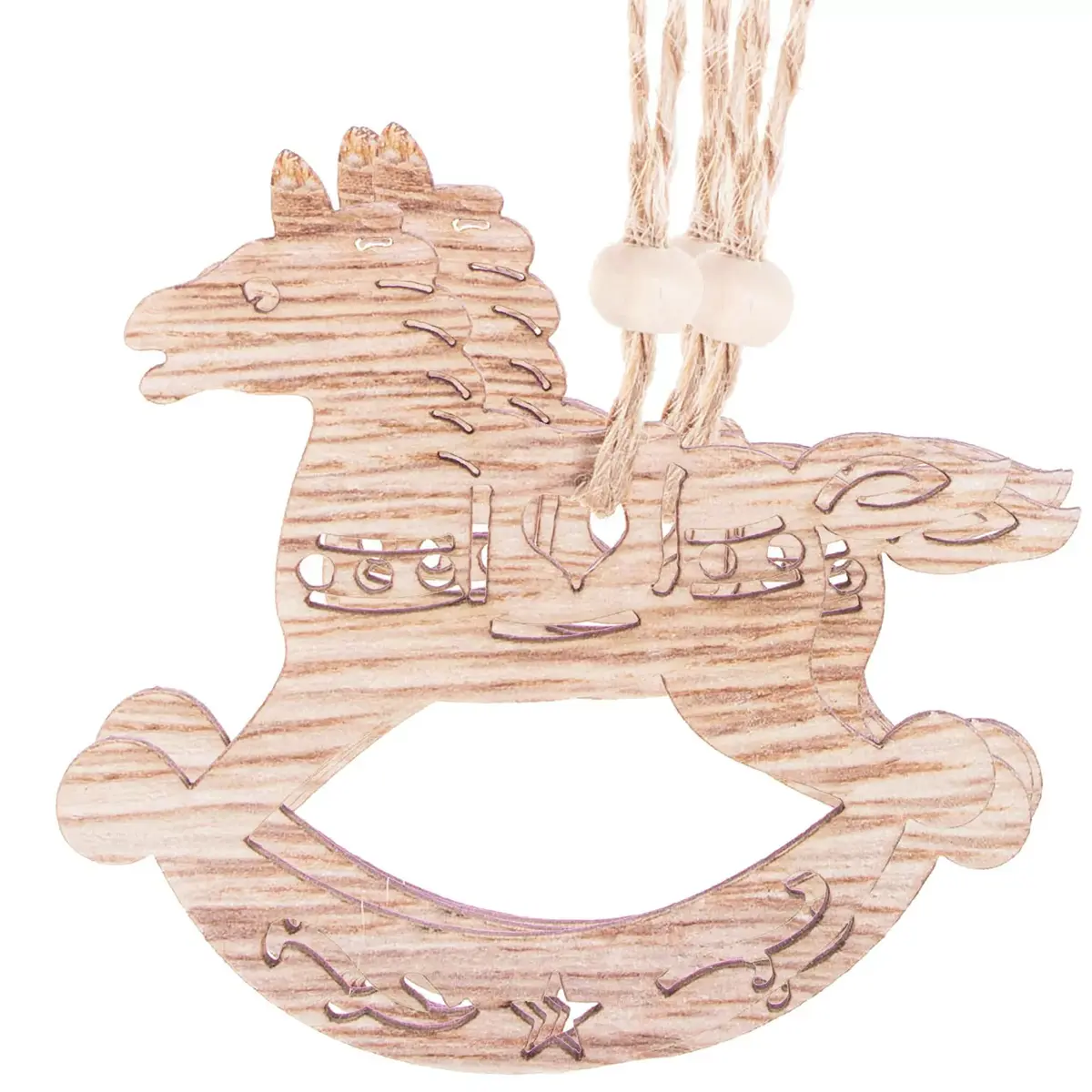 Springos CA0663 Wooden Reindeer Decoration Set Photo 9
