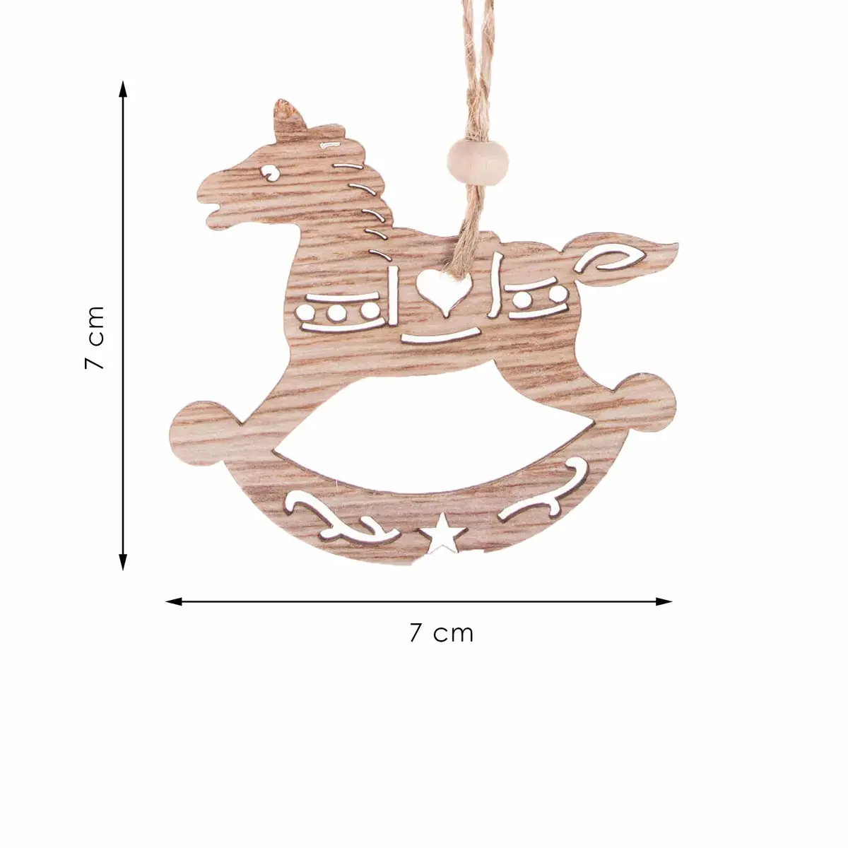Springos CA0663 Wooden Reindeer Decoration Set Photo 10