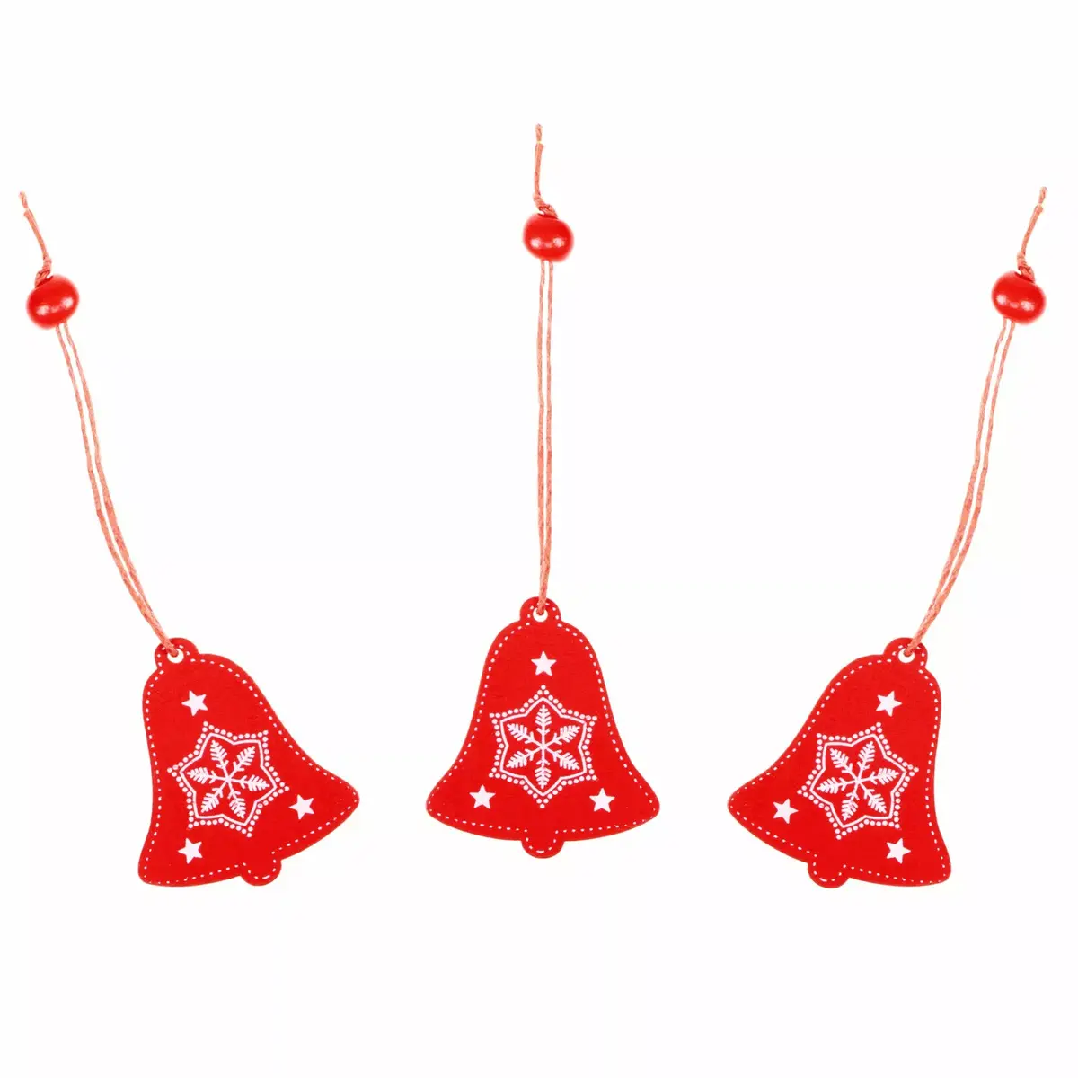 Springos CA0653 Wooden Spring Ornaments - Set of 3 Photo 2