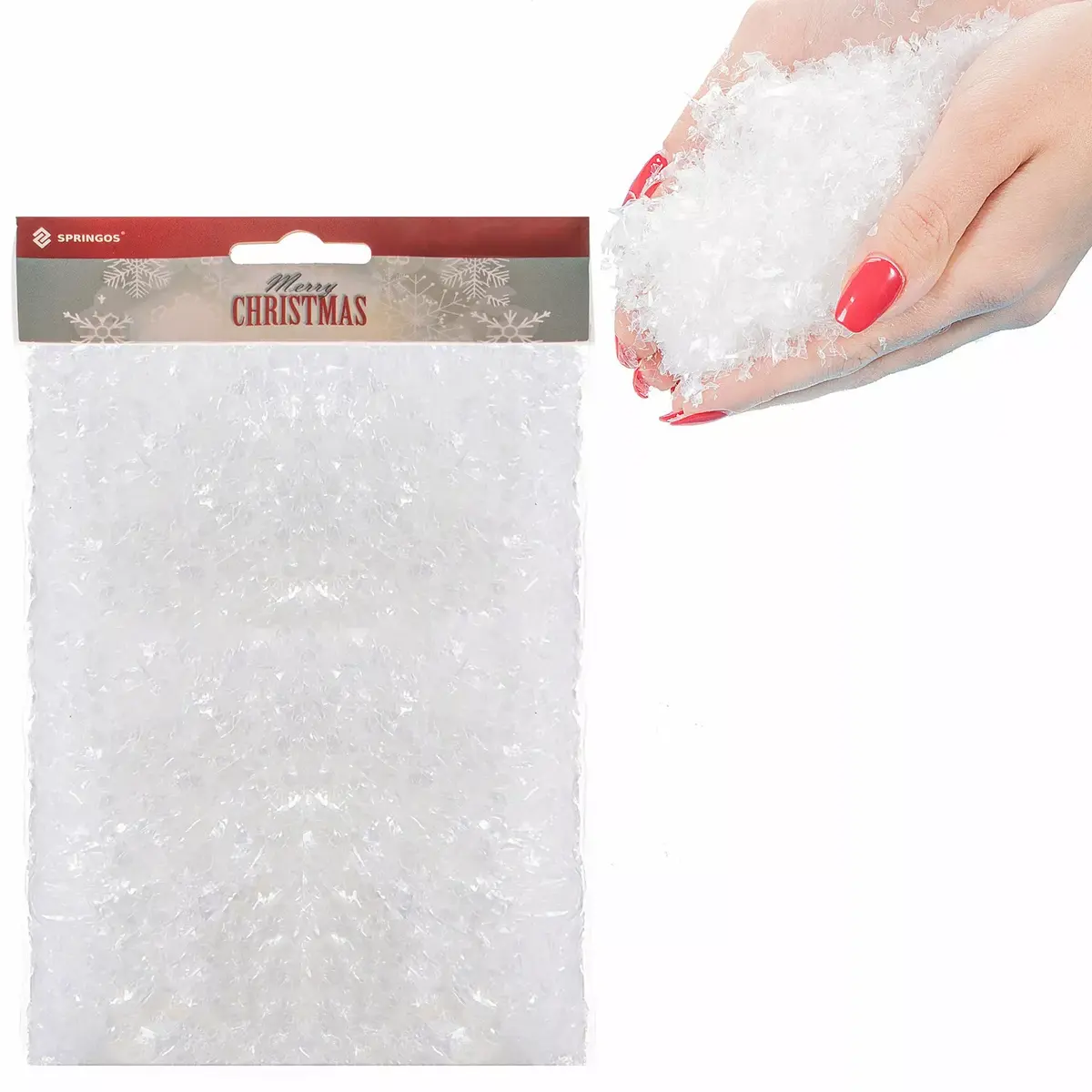 Springos CA0045 Artificial Decorative Snow 100g Photo 7