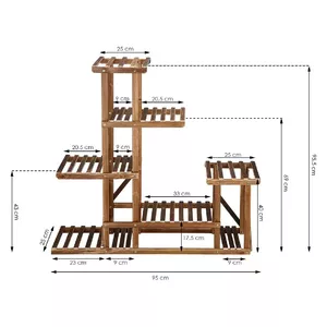 Taisnstūra puķu kaste Springos GA0176 100×95×25 cm — Springos pods