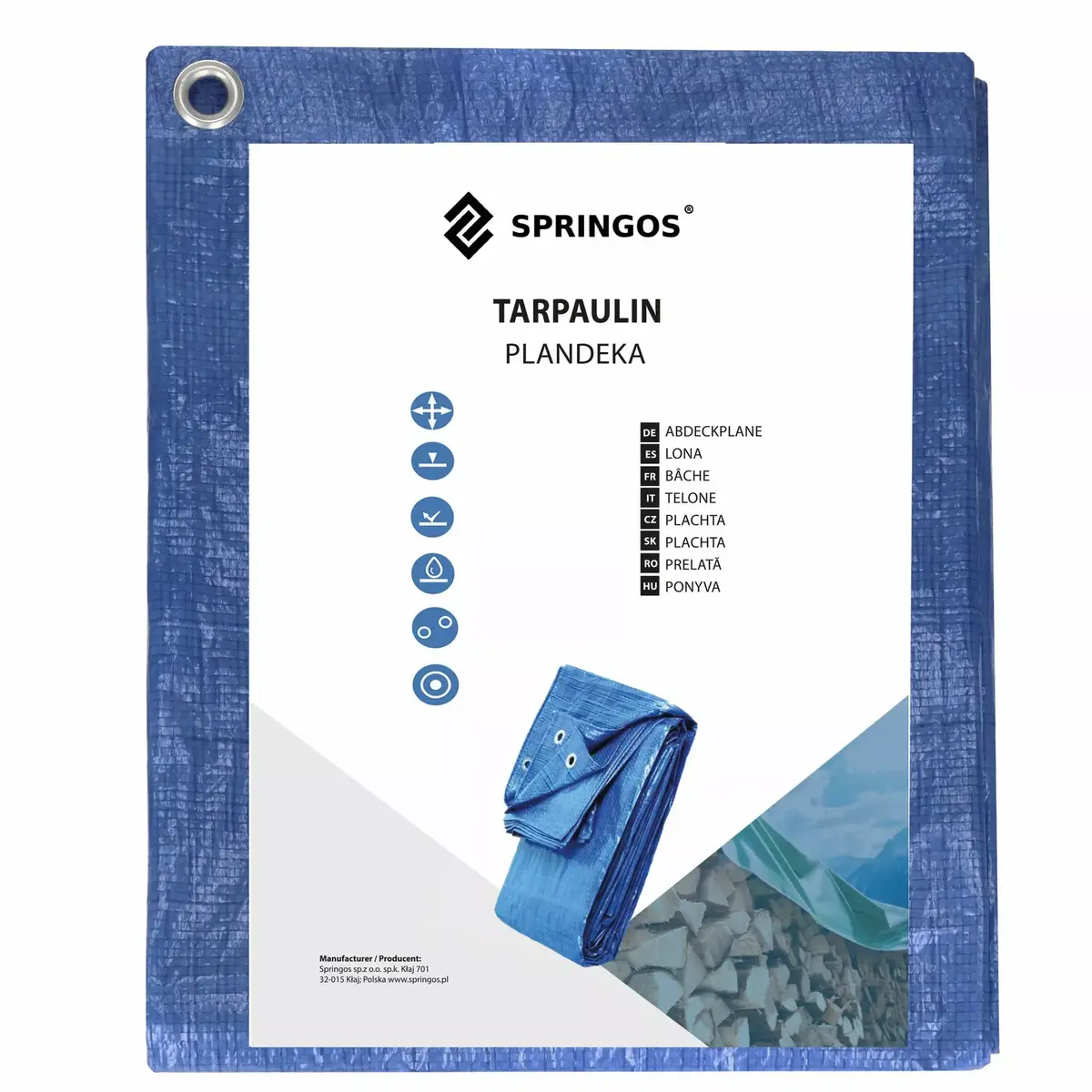 Tarpaulin Springos GA2123 2 x 3 m Photo 8