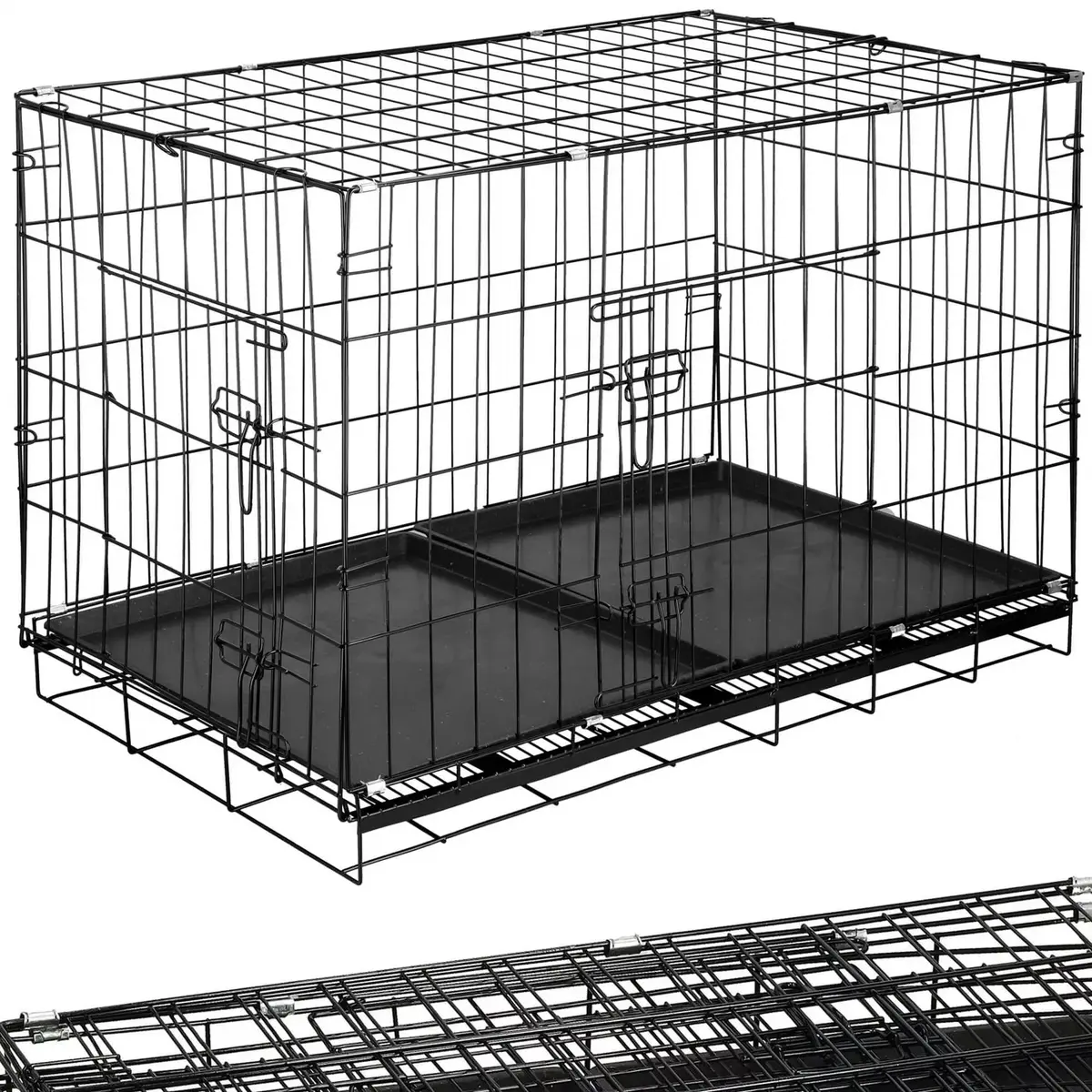 Pet cage Springos PA1016 — 100×70×60 cm Photo 8
