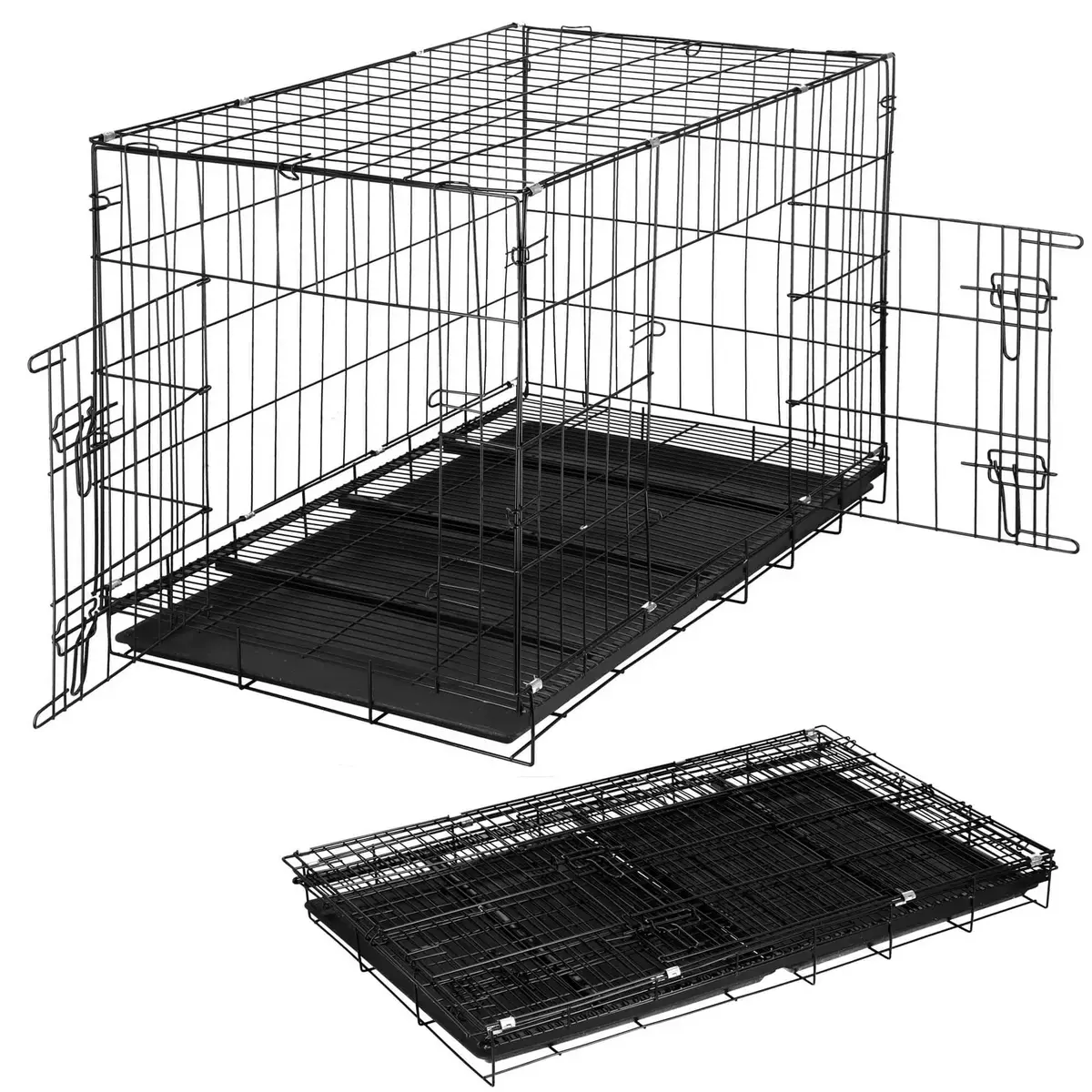 Pet cage Springos PA1016 — 100×70×60 cm Photo 11