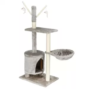 Multi-level wooden cat house Springos PA1037 — indoor cat furniture, multi-tier design