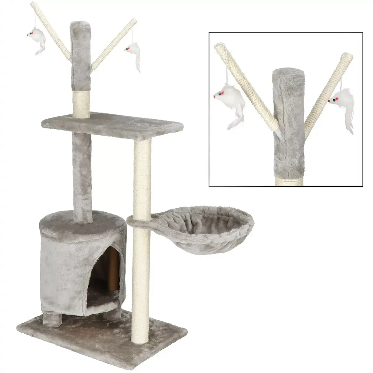 Springos PA1037 wooden multi-level cat house Photo 2