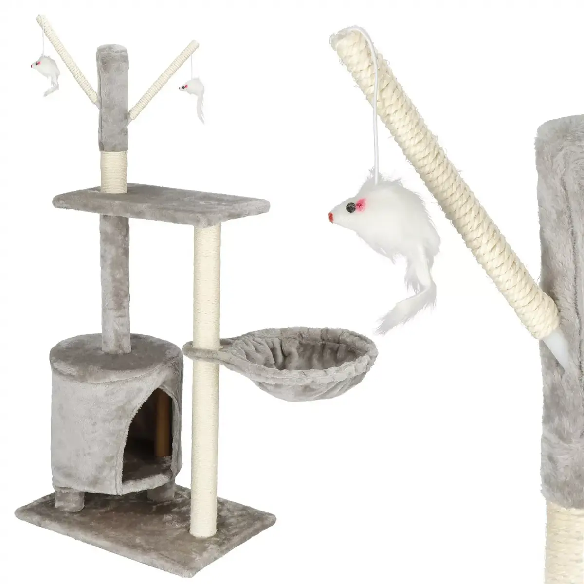 Springos PA1037 wooden multi-level cat house Photo 3