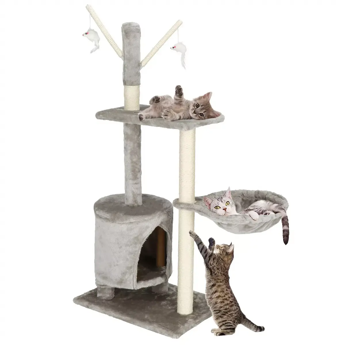 Springos PA1037 wooden multi-level cat house Photo 7