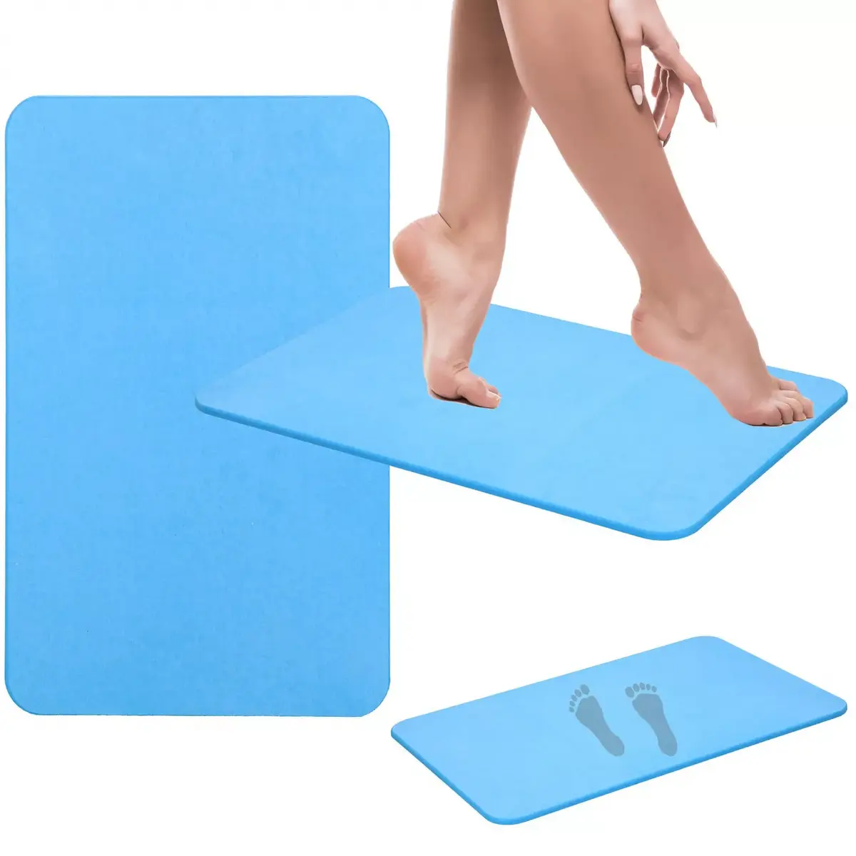 Springos HA1071 diatomite bath mat 60×40×0.9 cm Photo 4