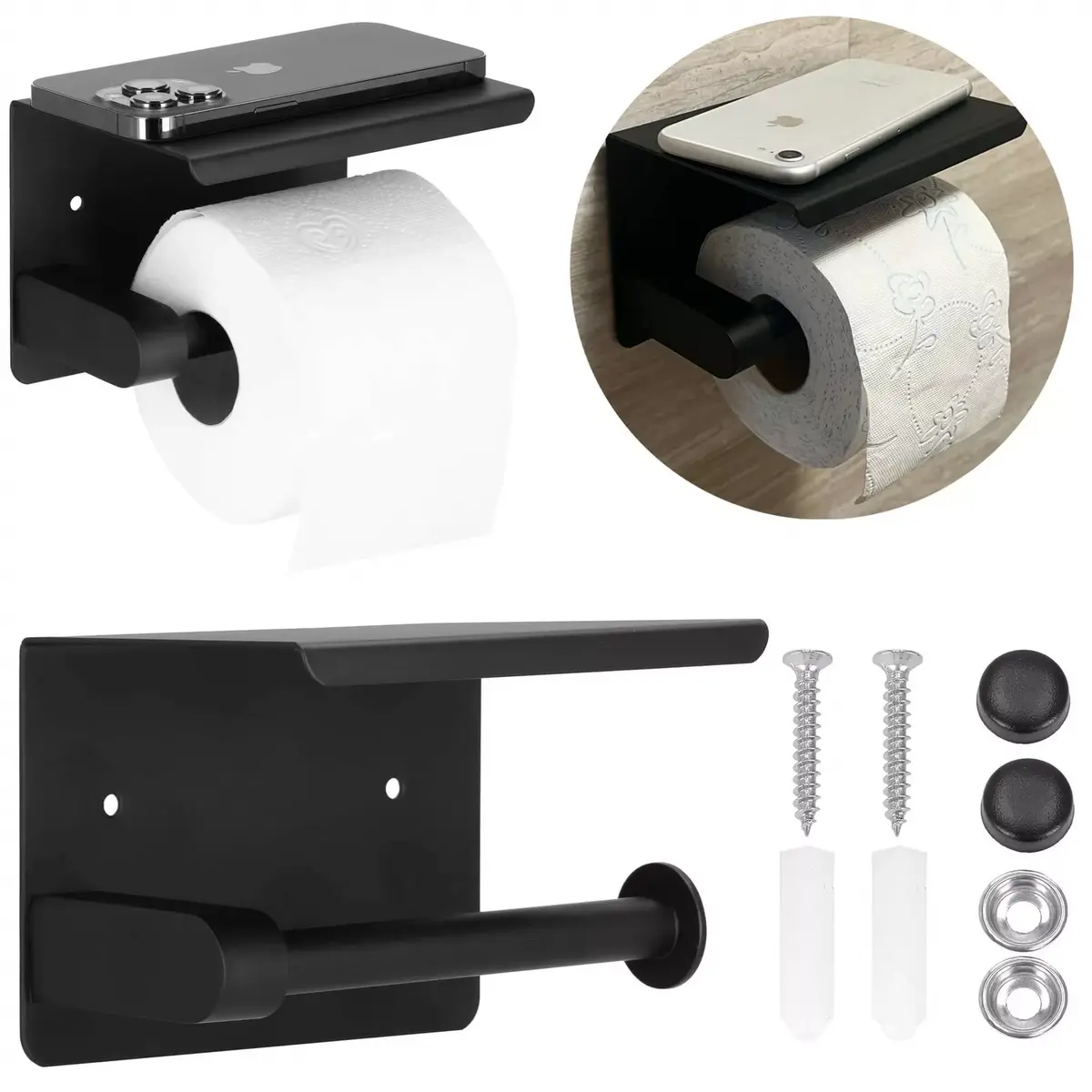 Wall-mounted toilet paper holder Springos HA5152 Photo 10