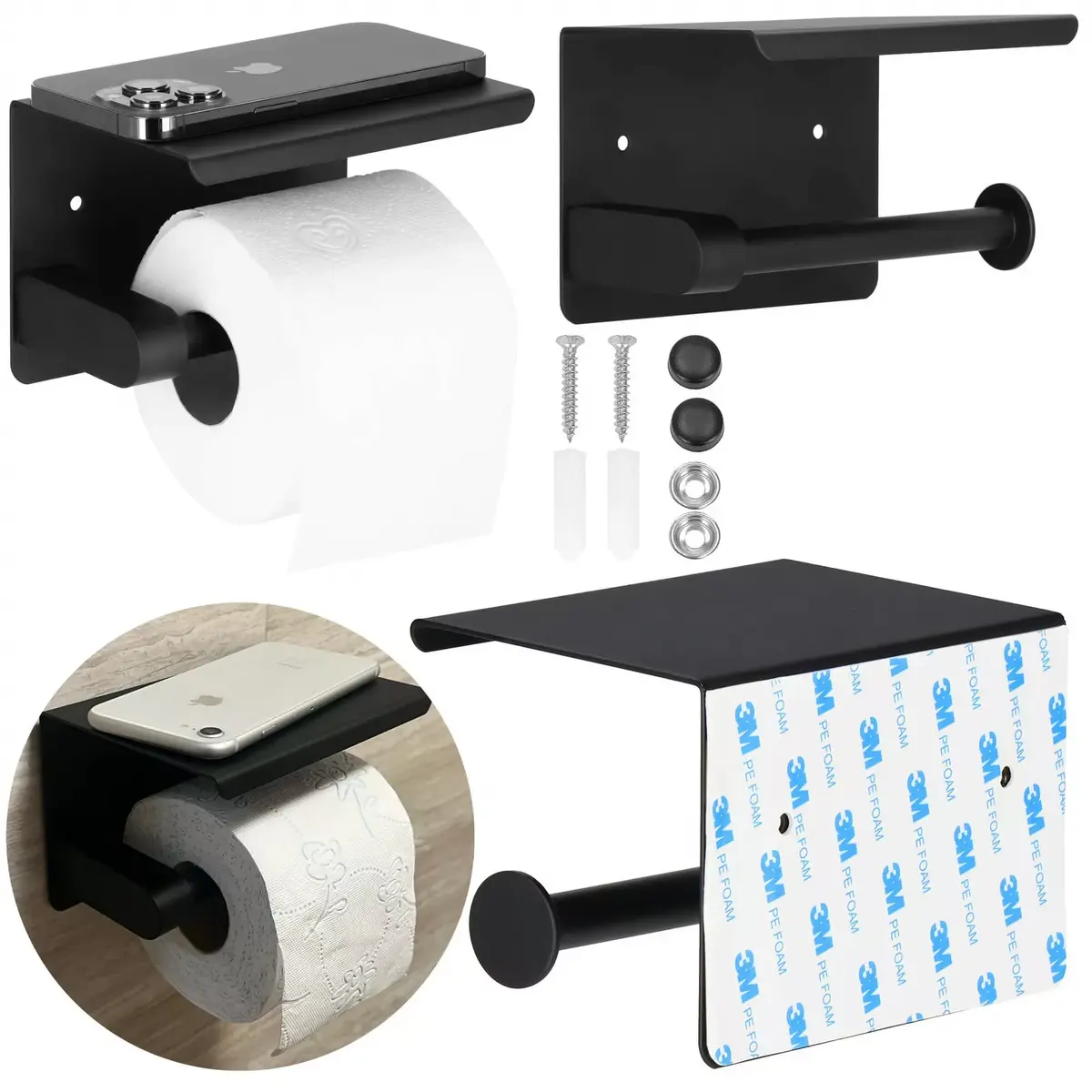 Wall-mounted toilet paper holder Springos HA5152 Photo 12