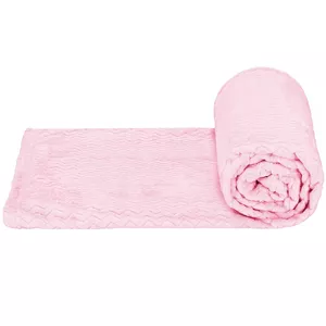 Reversible bedspread Springos HA7118 blanket 70×160 cm, dark pink