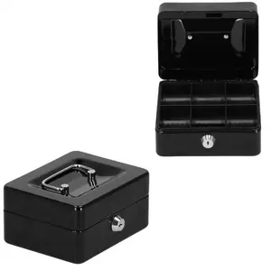 Springos HA5038 Desktop Metal Money Box for Coins and Cash
