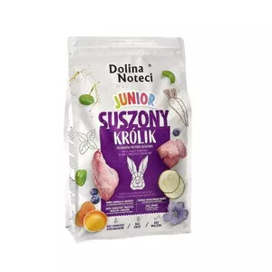 Dry dog food Dolina Noteci Premium Junior Rabbit 4 kg — puppy formula, 28% protein, 15% fat, preservative‑free