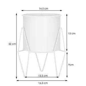 Flower stand Springos GA0163 metal durable design for indoor and outdoor use