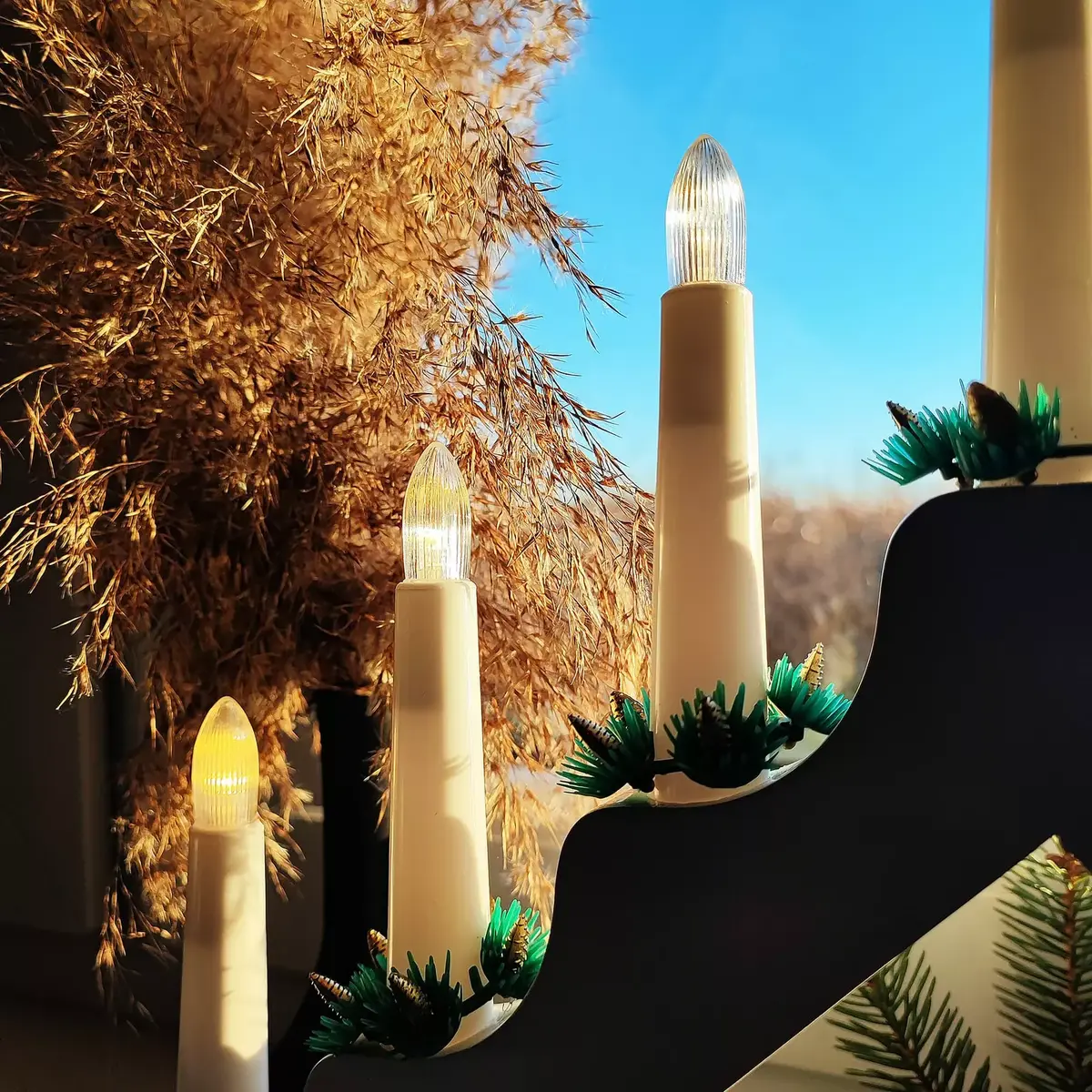 Springos CL0859 LED Advent Candlestick Photo 3
