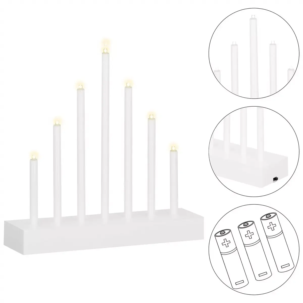 Candle stand Springos CL0851 — LED battery-operated Photo 6