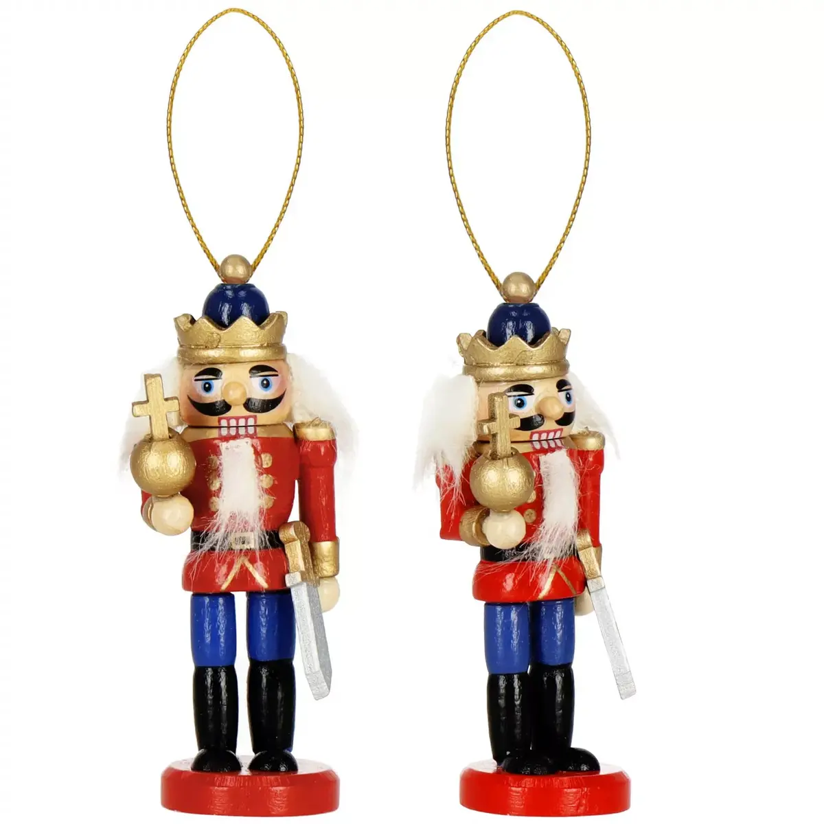 Springos Riekstkodis Ziemassvētku rotājums 8 cm, 6 gab. Photo 8
