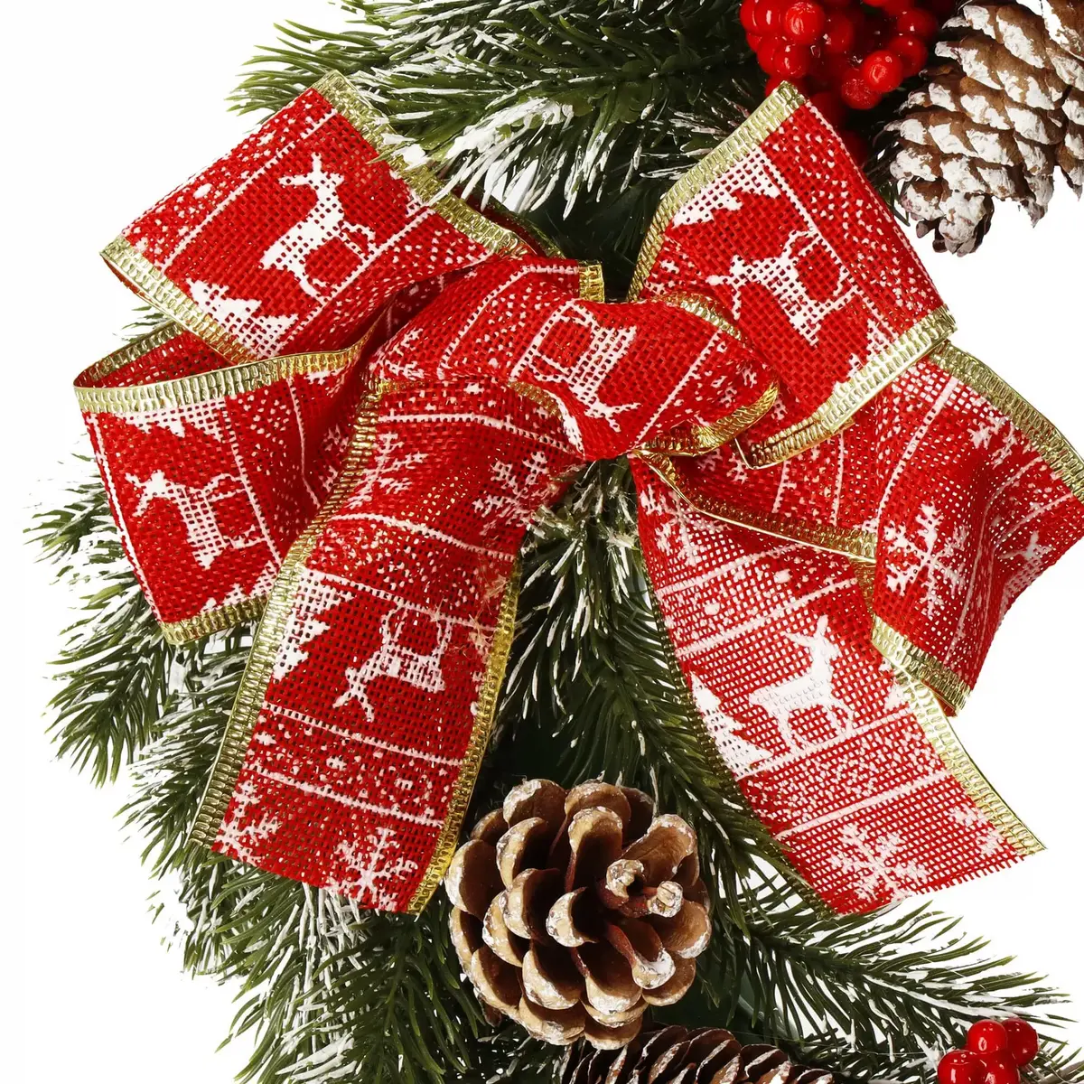 Springos CA1020 Decorative Holiday Wreath 40 cm Photo 7