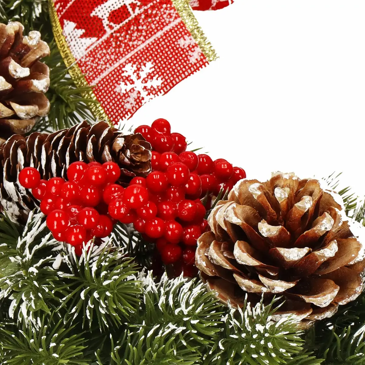Springos CA1020 Decorative Holiday Wreath 40 cm Photo 8
