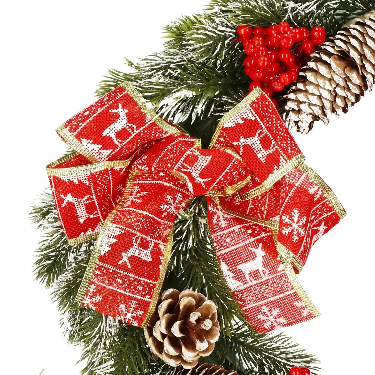 Springos CA1020 Decorative Holiday Wreath 40 cm Photo 9